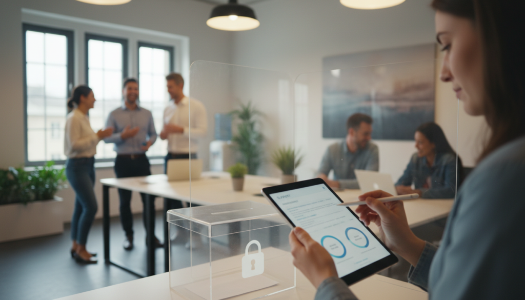 découvrez pourquoi l'anonymat dans les enquêtes de satisfaction au travail joue un rôle crucial pour garantir l'honnêteté des réponses et améliorer l'environnement professionnel.