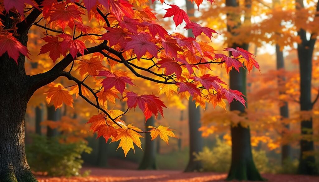 découvrez le liquidambar styraciflua, ou copalme d'amérique, un arbre majestueux qui se pare de couleurs éclatantes en automne, offrant un spectacle naturel exceptionnel.