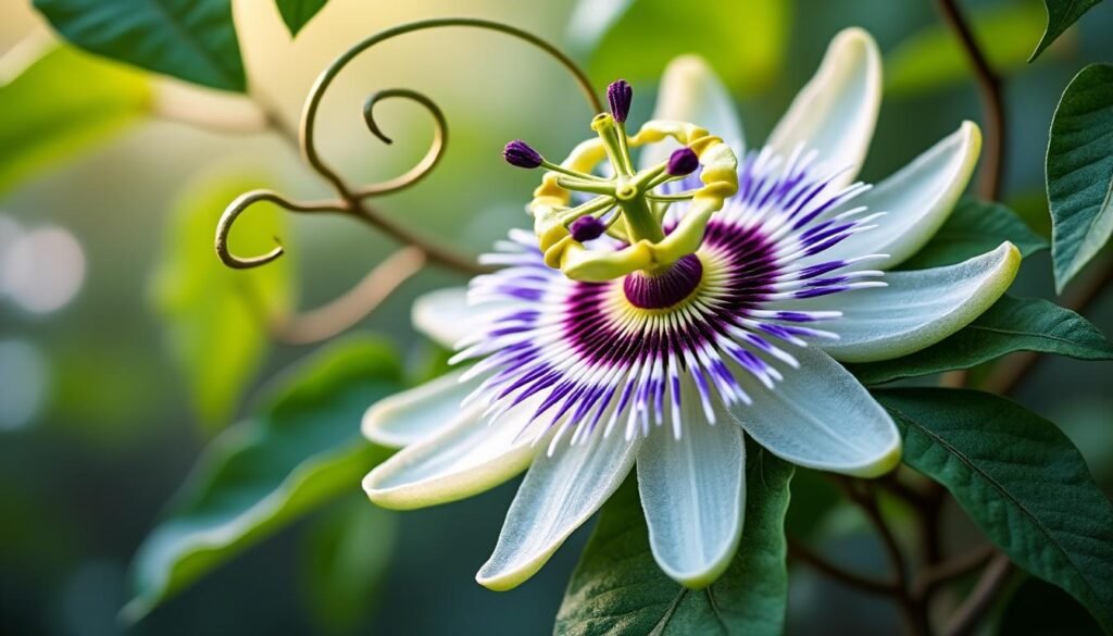 découvrez tout sur la passiflore incarnata, une plante officinale aux fleurs blanches et mauves, ses bienfaits, son utilisation et ses caractéristiques uniques.