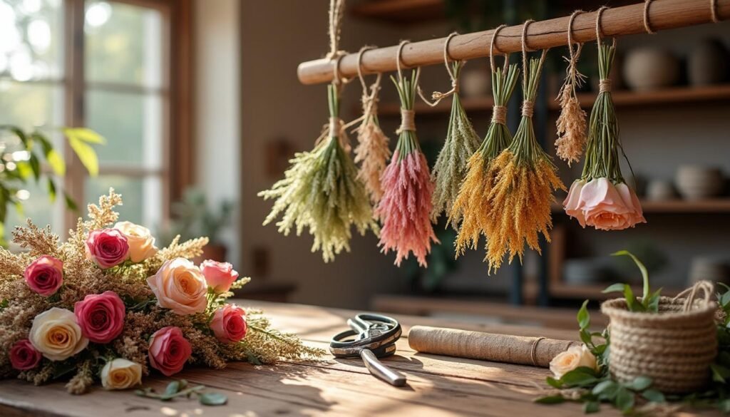 découvrez comment faire sécher des roses et des graminées facilement pour créer un magnifique bouquet sec durable et décoratif.