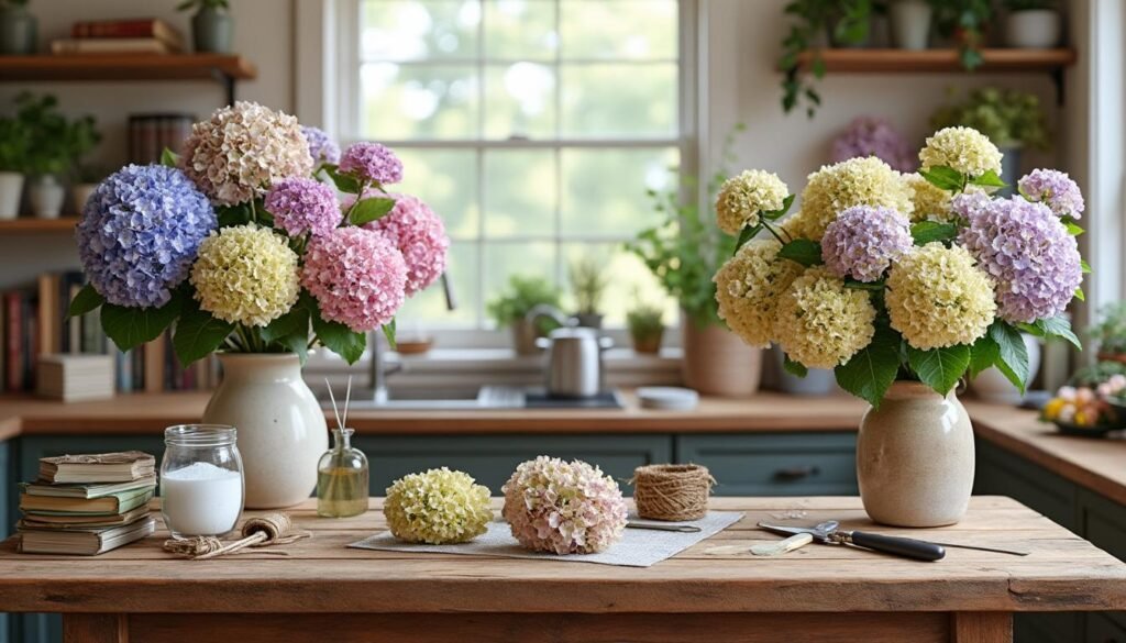 découvrez notre tutoriel complet pour apprendre à faire sécher les fleurs d'hortensia et réussir de magnifiques bouquets séchés, étape par étape.
