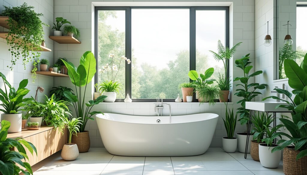 découvrez notre sélection de 11 espèces de plantes idéales pour sublimer votre salle de bain et créer un espace naturel et apaisant.
