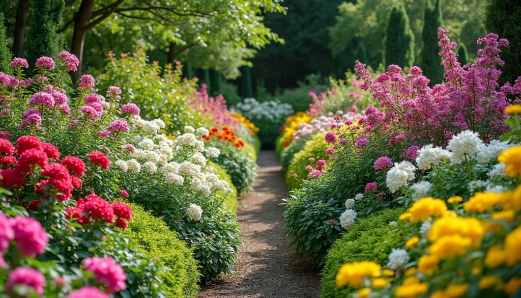 explorez notre sélection de plus de 900 variétés d'arbustes à fleurs persistants, parfaits pour un jardin coloré et décoratif toute l'année.