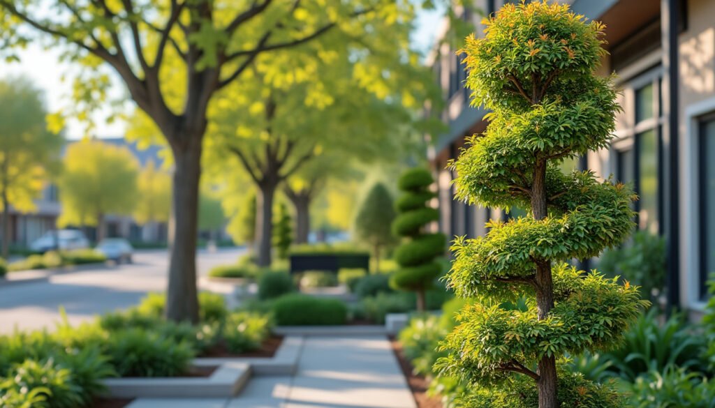 découvrez le liquidambar styraciflua slender silhouette, un copalme d'amérique au port colonnaire, parfait pour embellir et optimiser les petits espaces de votre jardin.